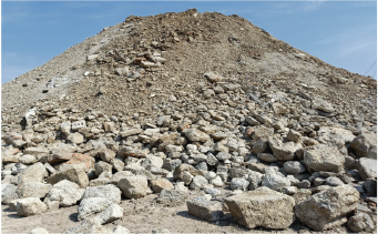 HIGH-PURITY CONSTRUCTION WASTE, ORE