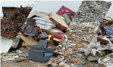MIXED CONSTRUCTION WASTE AND DECORATION WASTE(C&D WASTE)